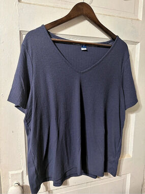Old Navy Short Sleeve Tunic in Blue Size XL